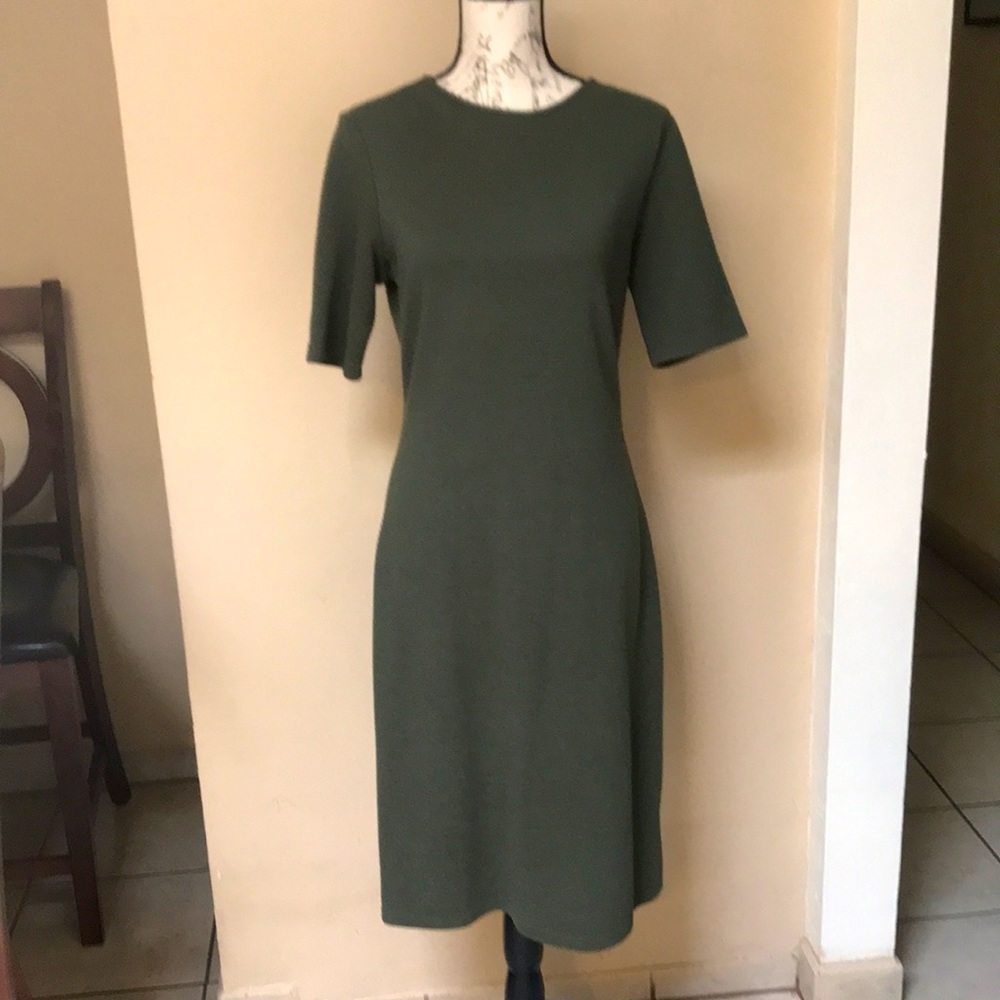 Sharagano Hunter Green Women Dress